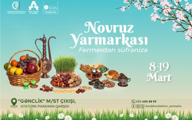 “Kənddən Şəhərə” Novruz yarmarkası təşkil olunacaq