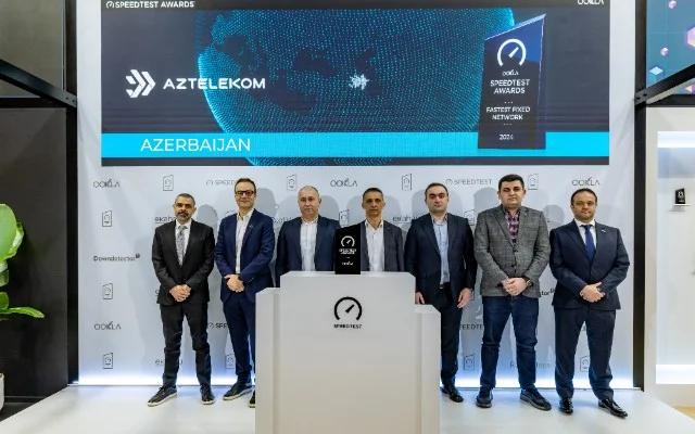 “Aztelekom”a “Ən Sürətli Sabit Şəbəkə” mükafatı təqdim edildi