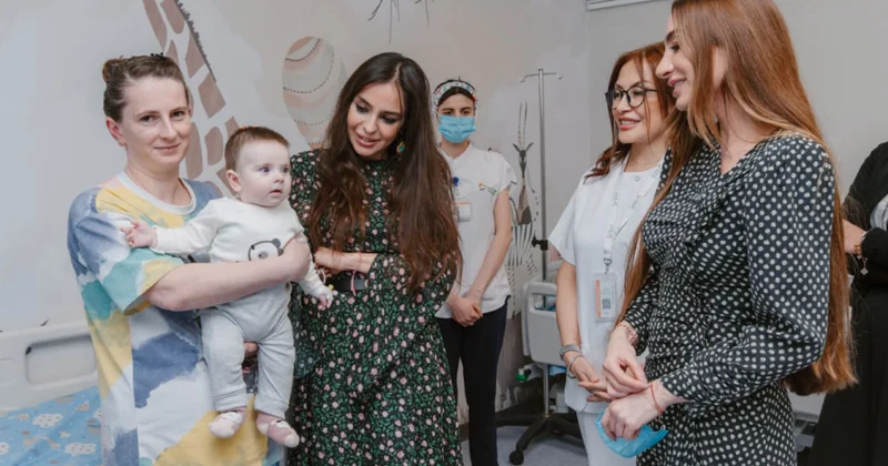 Leyla Əliyeva və Arzu Əliyeva “Leyla Medical Center”in Pediatriya Mərkəzində olublar