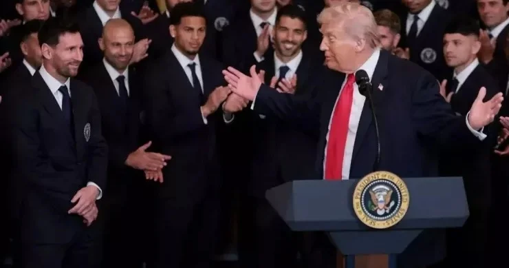 Tramp İranı necə məhv etdiyini anlatdı, Messi ALQIŞLADI FOTO