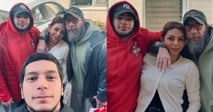 Xanımı və oğulları ilə foto paylaşdı