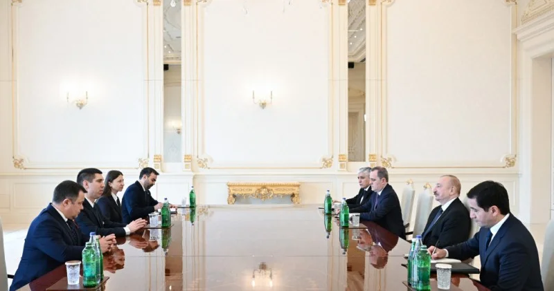 İlham Əliyev Moldovanın Baş nazirinin müavinini qəbul etdi FOTOLAR