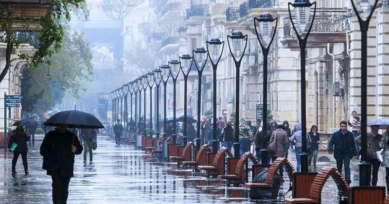 В Баку будет пасмурно и дождливо