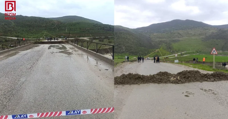 Siyəzəndə güclü selin fəsadları aradan qaldırılır FOTO/VİDEO