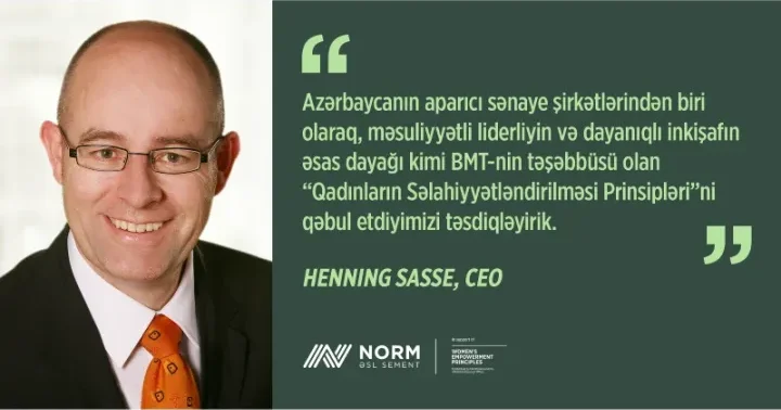 “Norm” şirkəti BMT nin Qadınların Səlahiyyətlərinin Genişləndirilməsi Prinsiplərinə qoşulub