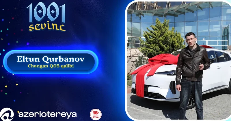 22 летний житель Шамкира выиграл автомобиль в лотерее 1001 Sevinc