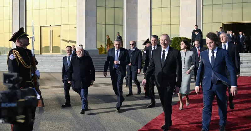 Завершился госвизит президента Азербайджана в Грузию ФОТО