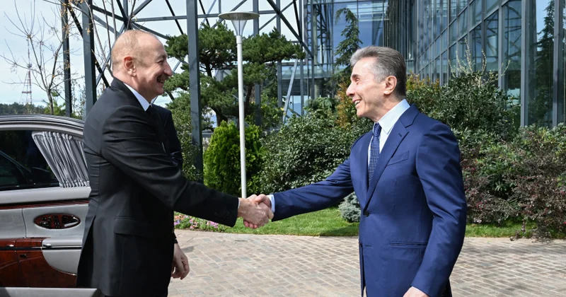 Bidzina İvanaşvili İlham Əliyevin şərəfinə lanç verib