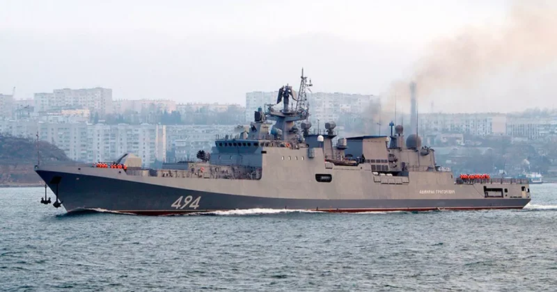 В Новороссийске атакован российский фрегат Адмирал Григорович Видео