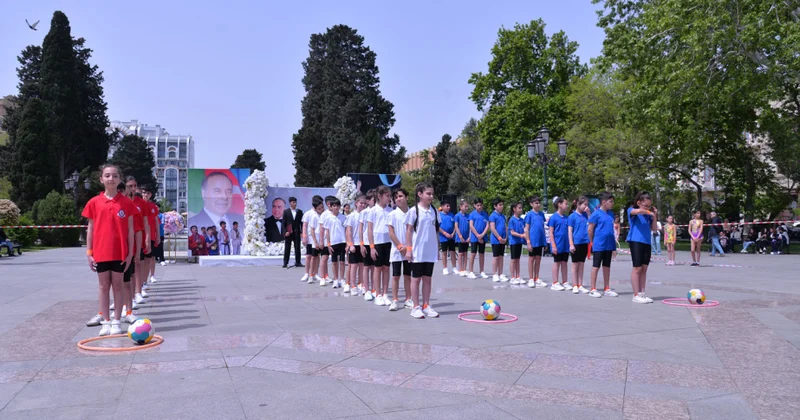 Məktəblilərin idman festivalı keçirilib