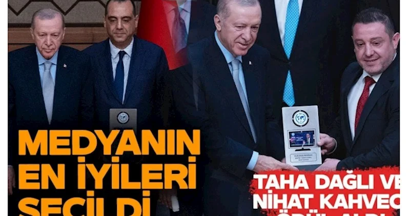 Ərdoğan Haber Global a 2 mükafat təqdim etdi VİDEO