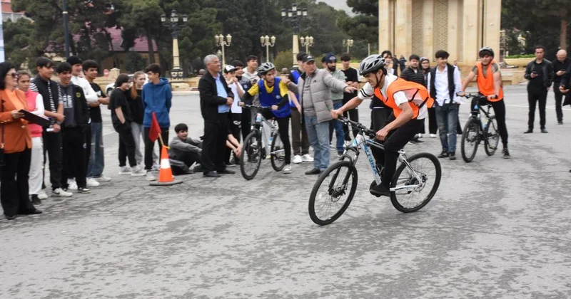 Qaradağ rayonunda Ümummilli liderin anadan olmasının 102 ci ildönümü ilə əlaqədar velosiped yarışı keçirilib