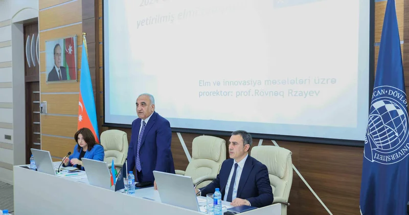 UNEC in elmi nailiyyətləri və rəqəmsallaşmaya keçidlə bağlı hesabat açıqlanıb FOTOLAR
