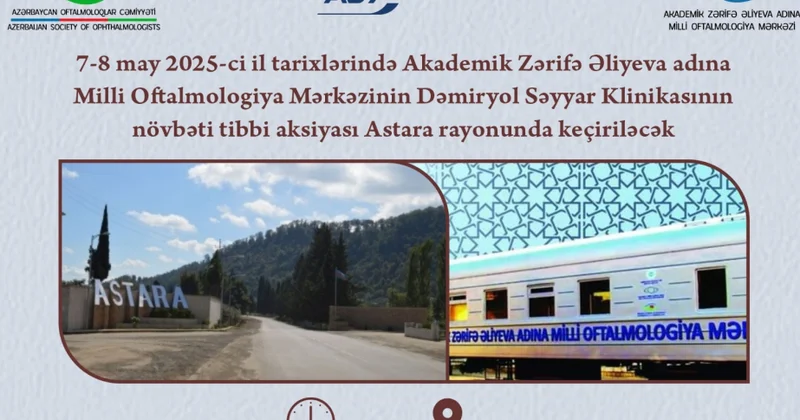 Dəmiryol Səyyar Klinikası Astarada oftalmoloji aksiya keçirəcək