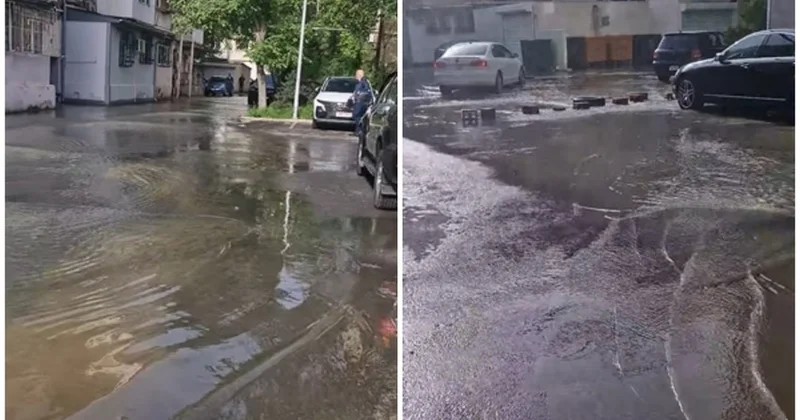 Yasamalda içməli su xəttində QƏZA