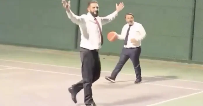Əhməd Əl Şaraa basketbol oynadı VİDEO