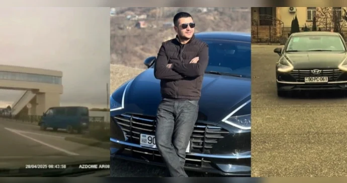 Özü qəsdən qayda pozub günahsız sürücüyə şər atdı VİDEO