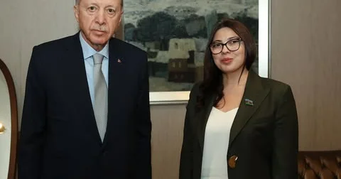 Səbinə Salmanova Ərdoğanla görüşüb FOTO