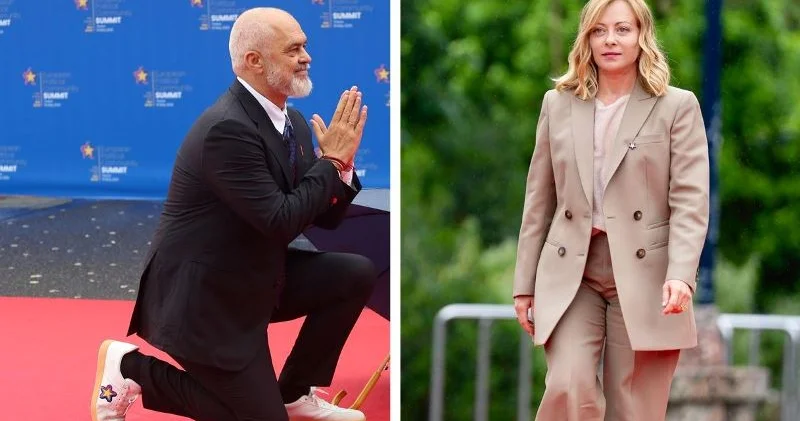 Diplomatiyada protokolu sındıran jest: Ramanın Meloniyə “vurğunluğu” FOTO
