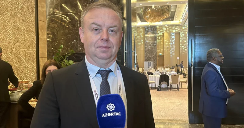 Sergey Revin: Azərbaycan və Xəzər hövzəsi Orta dəhliz üçün strateji rol oynayır
