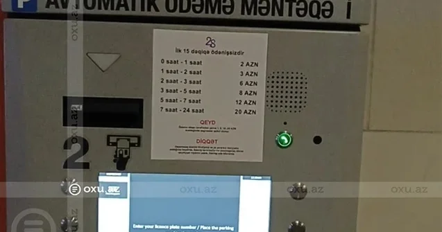 Bakıda bu parkinqlərdə qiymətlər artırıldı Foto