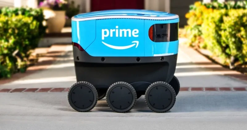 Amazon тестирует роботов доставщиков