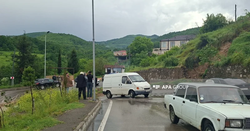 Göygöldə güclü yağış fəsadlar törədib