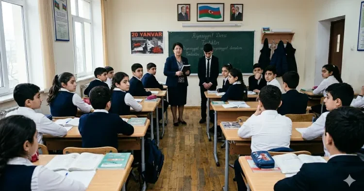 Sosial şəbəkələri silkələyən görüntü: Həmin müəllim cəzalandırıldı FOTO