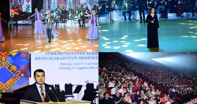 Aşqabadda qala konsert keçirilib Fotolar