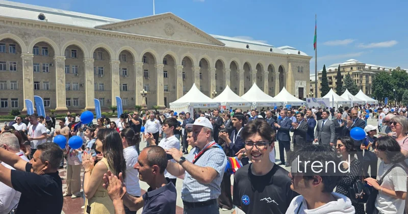 Церемония открытия EuroVillage в Гяндже ФОТО
