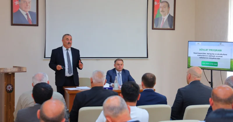 Oğuzda fermer və sahibkarlarla müzakirələr aparılıb, təkliflər dinlənilib