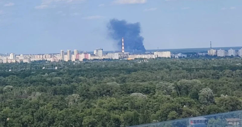Часть Киева без электричества фото