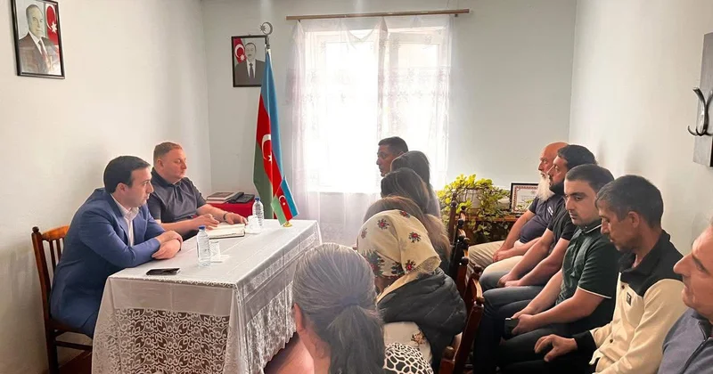 Mahir Süleymanlı Şabranda vətəndaşlarla görüşdü