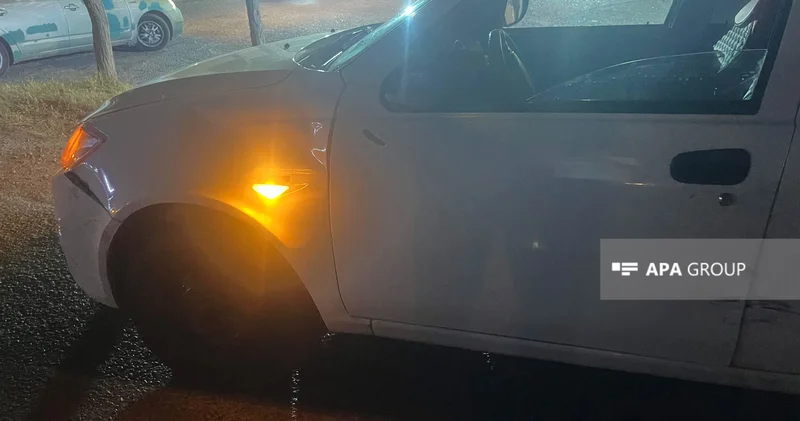 Bakıda minik maşını ilə velosiped toqquşub