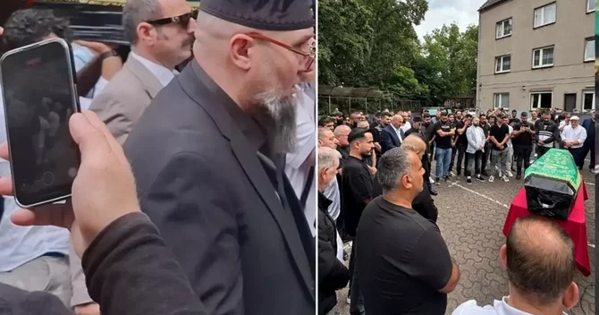FETÖ üzvü dəfn mərasimində GÖRÜNDÜ