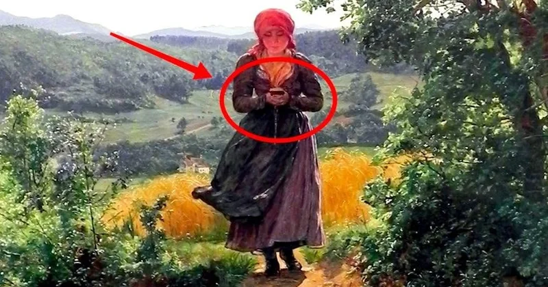 XIX əsrdə “iPhone”? Məşhur rəsm əsərindəki detal hamını şoka saldı FOTO