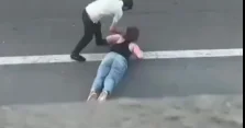 Bakıda küçədə təhlükəli vəziyyət (Video)