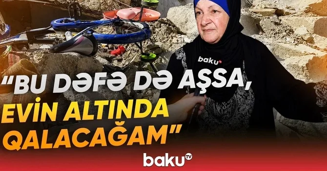 Bakıda bina sakinləri ölüm qorxusu ilə yaşayırlar