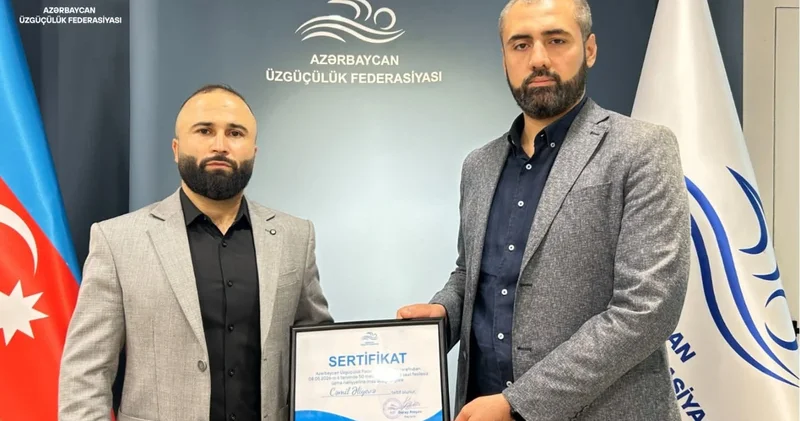 Azərbaycan rekordçusu Üzgüçülük Federasiyasında təltif olunub