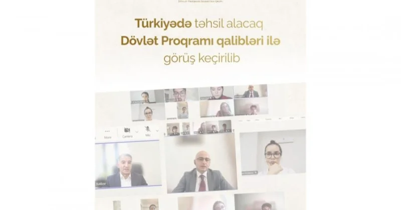 Dövlət Proqramı çərçivəsində Türkiyədə təhsil hüququ qazanan tələbələrlə görüş təşkil olunub