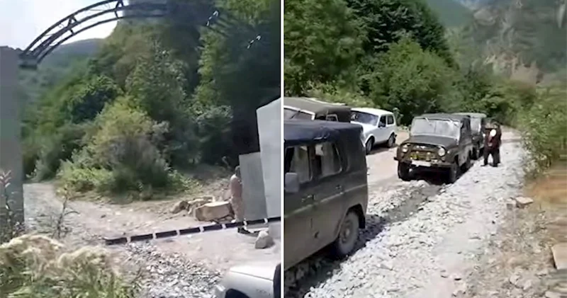 Məşhur şəlaləyə gedən yolu tutublar: “Adambaşına 2 manat...” Video