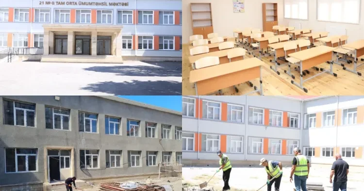 Əsaslı təmirdən çıxan məktəbdə nələr dəyişib? FOTO