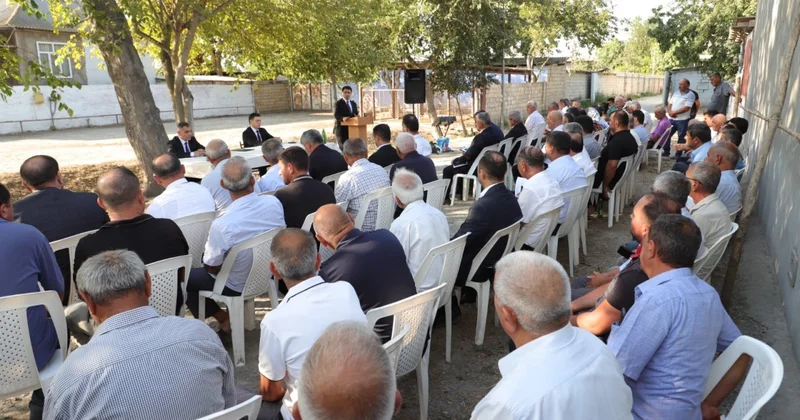 Neftçalanın icra başçısı səyyar görüş keçirib FOTOLAR