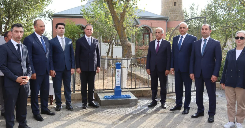 Şamaxı rayon Mərzəndiyə kəndində içməli su layihəsi həyata keçirilib