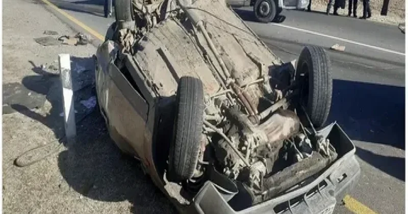 Oğuzda ağır yol qəzası: 1 ölü, 1 yaralı var
