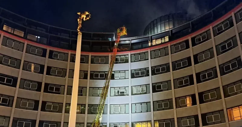 В Лондоне горит здание бывшей штаб квартиры BBC Television Centre