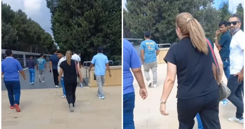 Bir qrup turistdən şəhidlərimizə hörmətsizlik Xiyabanda rəqs etdilər… VİDEO