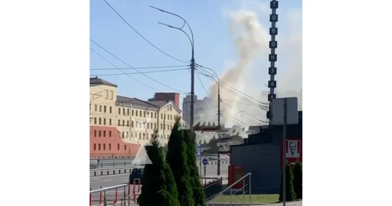 Kiyevdə məşhur “Roshen” firmasının zavodunda yanğın baş verib VİDEO