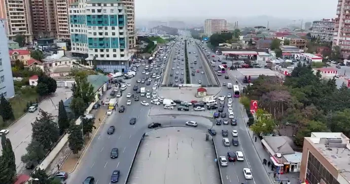 Şamaxinka istiqamətində yol açıldı