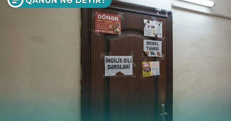 Qapınıza reklam broşürlərinin asılmasına görə cərimə nəzərdə tutulur? Qanun nə deyir? VİDEO